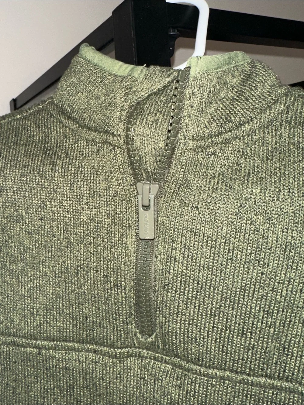 Old Navy Olive Green Half-Zip Sweater Pullover Sz 12-18m